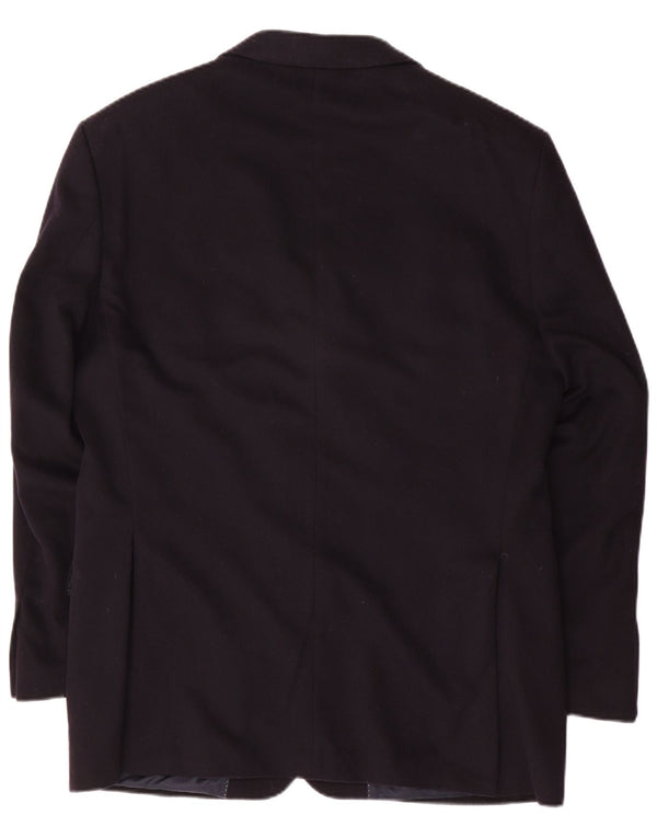 Jachetă blazer pentru bărbați Daniels & Korff, cu 3 nasturi, IT 50 mare, cașmir, albastru bleumarin