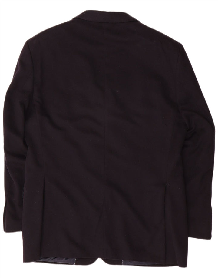 Jachetă blazer pentru bărbați Daniels & Korff, cu 3 nasturi, IT 50 mare, cașmir, albastru bleumarin