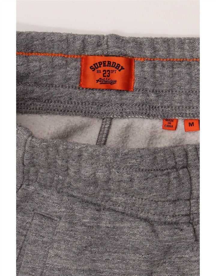 Pantaloni de trening pentru bărbați Superdry Pantaloni de jogging, bumbac cu pete gri mediu