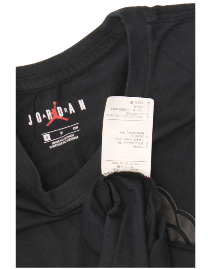 Tricou grafic Jordan pentru bărbați Top mic bumbac negru