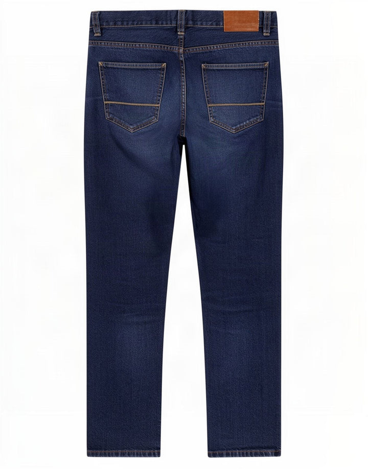 Blugi drepți pentru bărbați Zara EU 40 Medium W31 L30 Albastru
