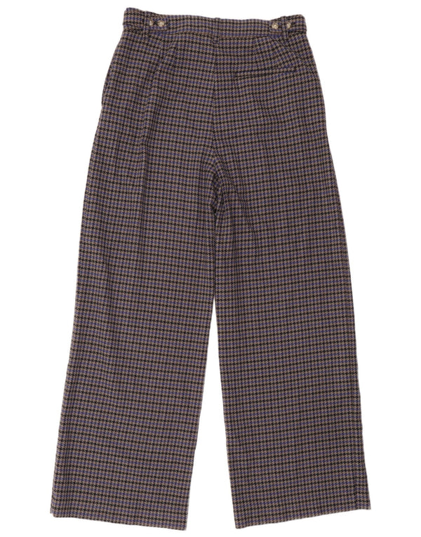 Marks & Spencer Pantaloni de costum pentru femei UK 14 Large W34 L32 Gri Houndstooth