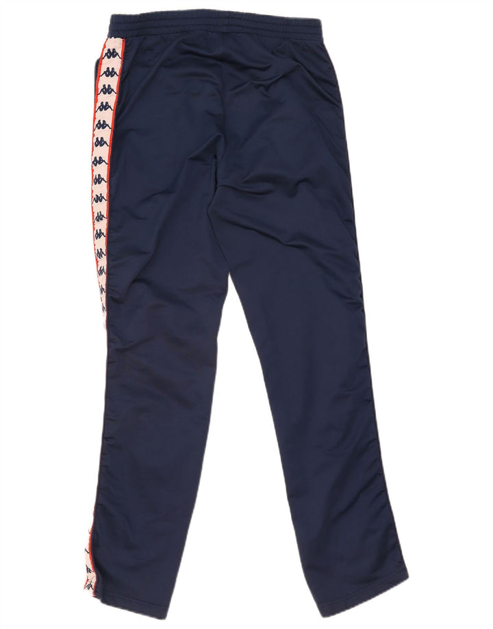 Pantaloni de trening cu grafică pentru bărbați Kappa, albastru bleumarin mediu