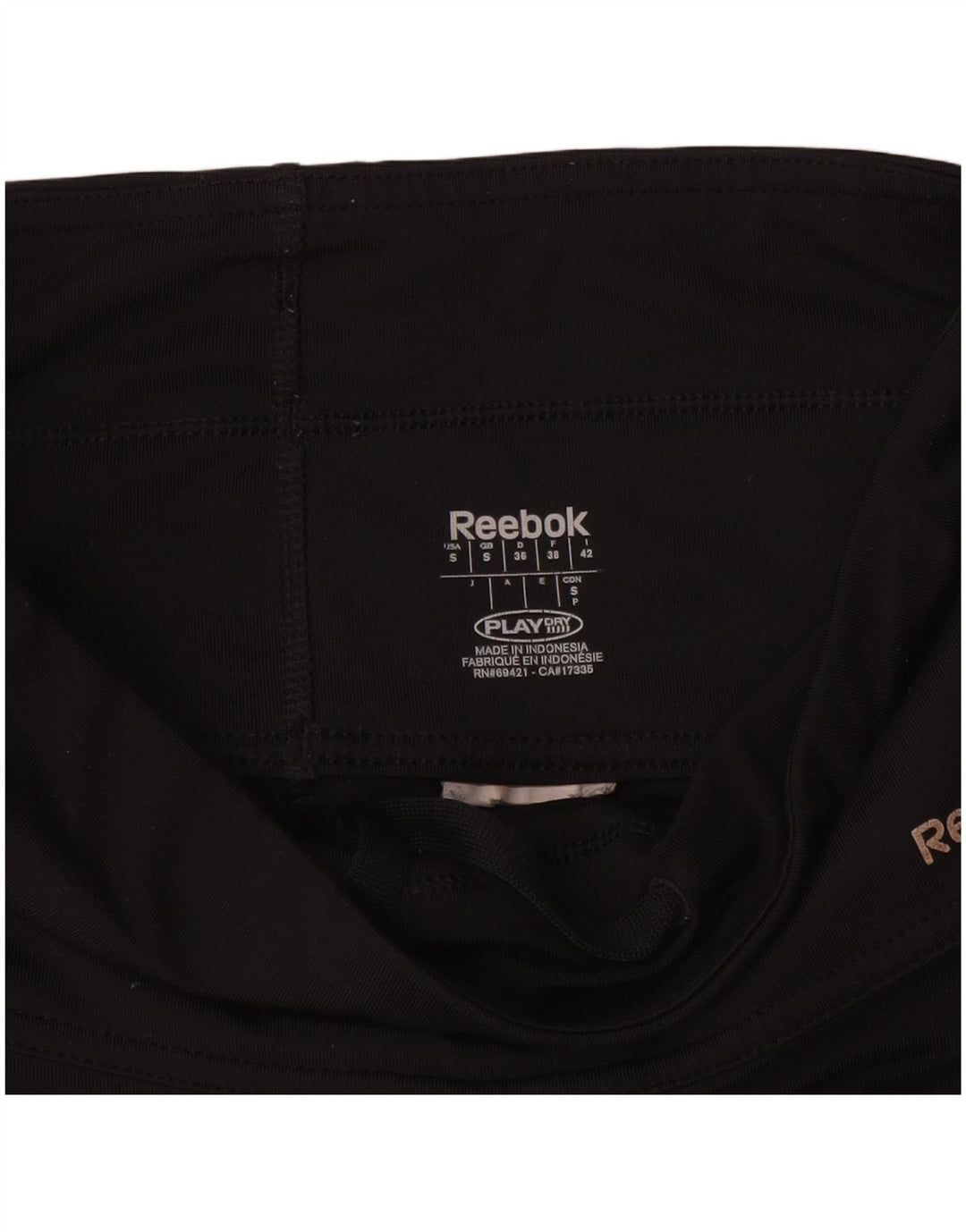 Leggings pentru femei REEBOK UK 10 Small Black