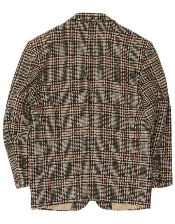 Jachetă vintage pentru bărbați cu 2 nasturi IT 48 Medium Multicolor Houndstooth