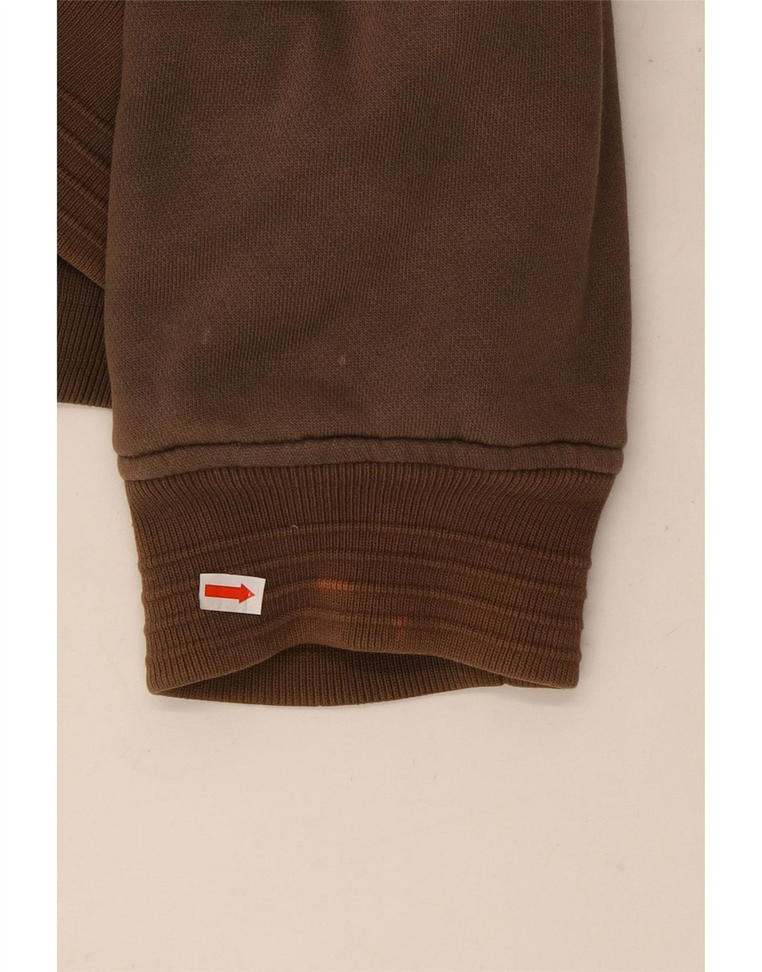 ANIMAL Pulover cu capota cu fermoar grafic pentru bărbați, bumbac maro mare