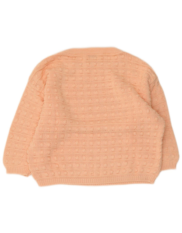 Pulover pentru femei Benetton, cu mâneci 3/4, cu gât de barcă, UK 14, Roz mediu