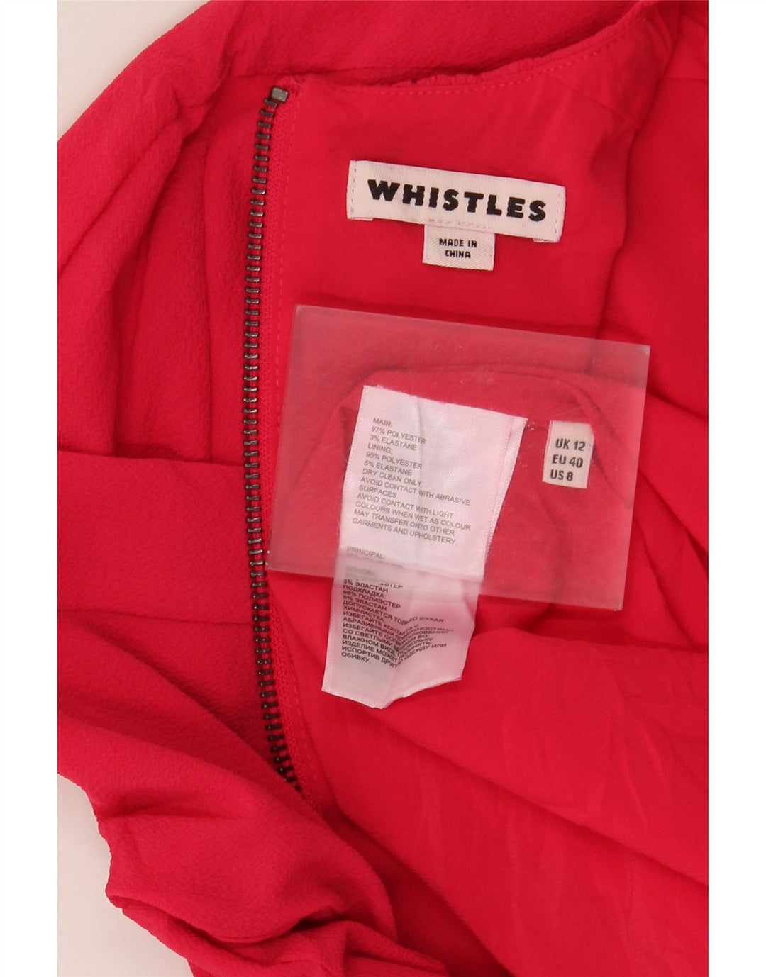 Rochie pentru femei Whistles UK 12 Poliester roșu mediu