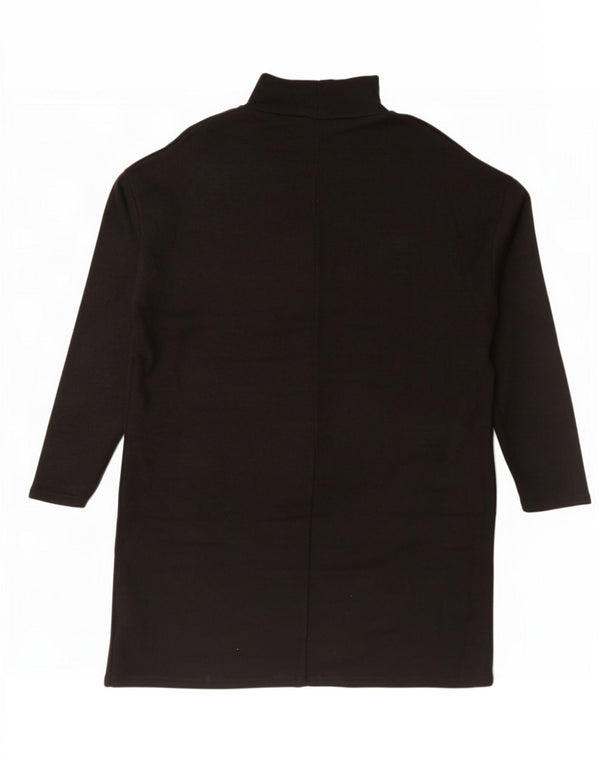Rochie cu pulover supradimensionată pentru femei Zara UK 14 Medium Black Viscose