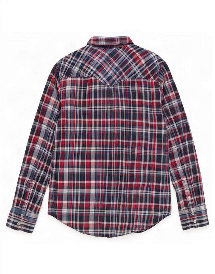 Cămașă de flanel pentru bărbați Levi's, bumbac cu carouri roșii medii