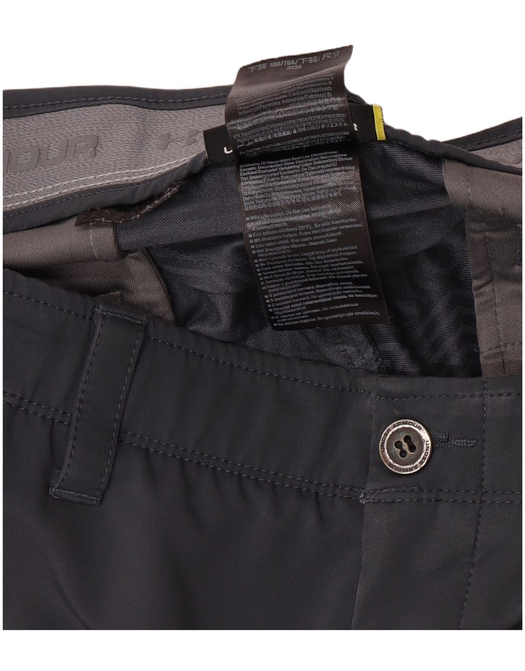 Pantaloni chino obișnuiți pentru bărbați Under Armour W34 L34 poliester gri