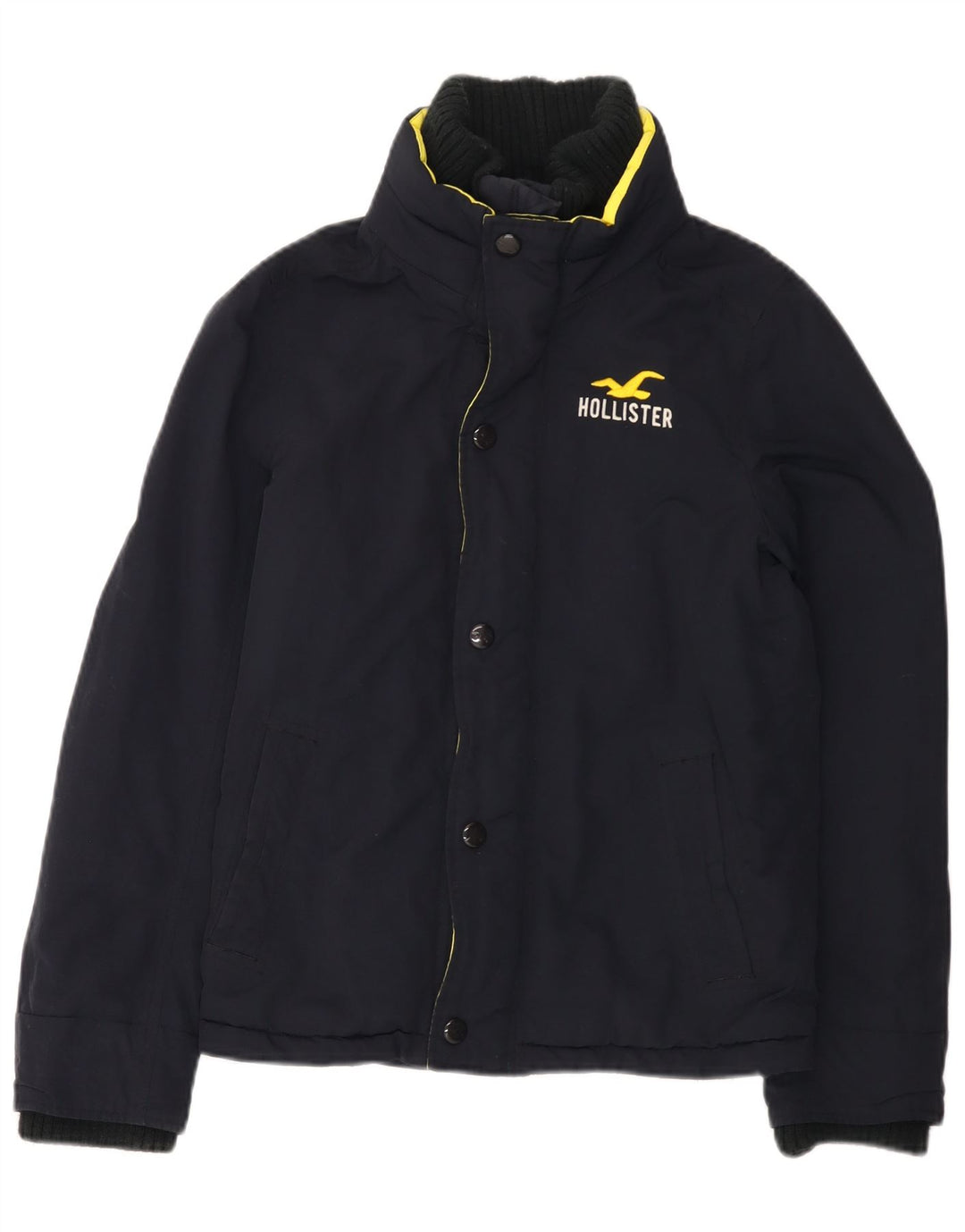 Jachetă de vânt supradimensionată pentru femei HOLLISTER UK 10 Small Navy Blue Marine