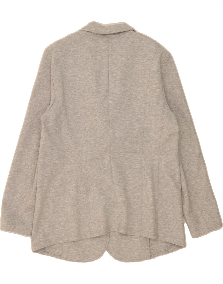 ESPRIT Womens 2 Button Blazer Jacket UK 20 2XL Grey Polyester Vintage Esprit and Second-Hand Esprit from Messina Hembry 