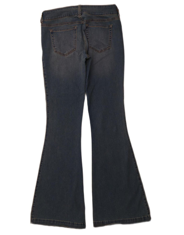 HOLLISTER Blugi evazați cu talie joasă lungi pentru femei US 8 Medium W29 L34 Blue