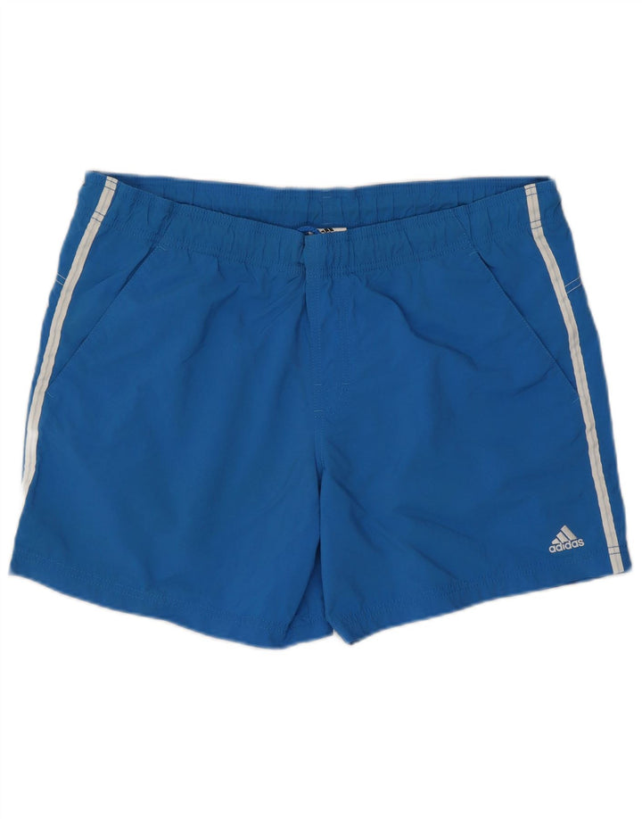 Pantaloni scurți de înot Adidas pentru bărbați, poliamidă albastră medie