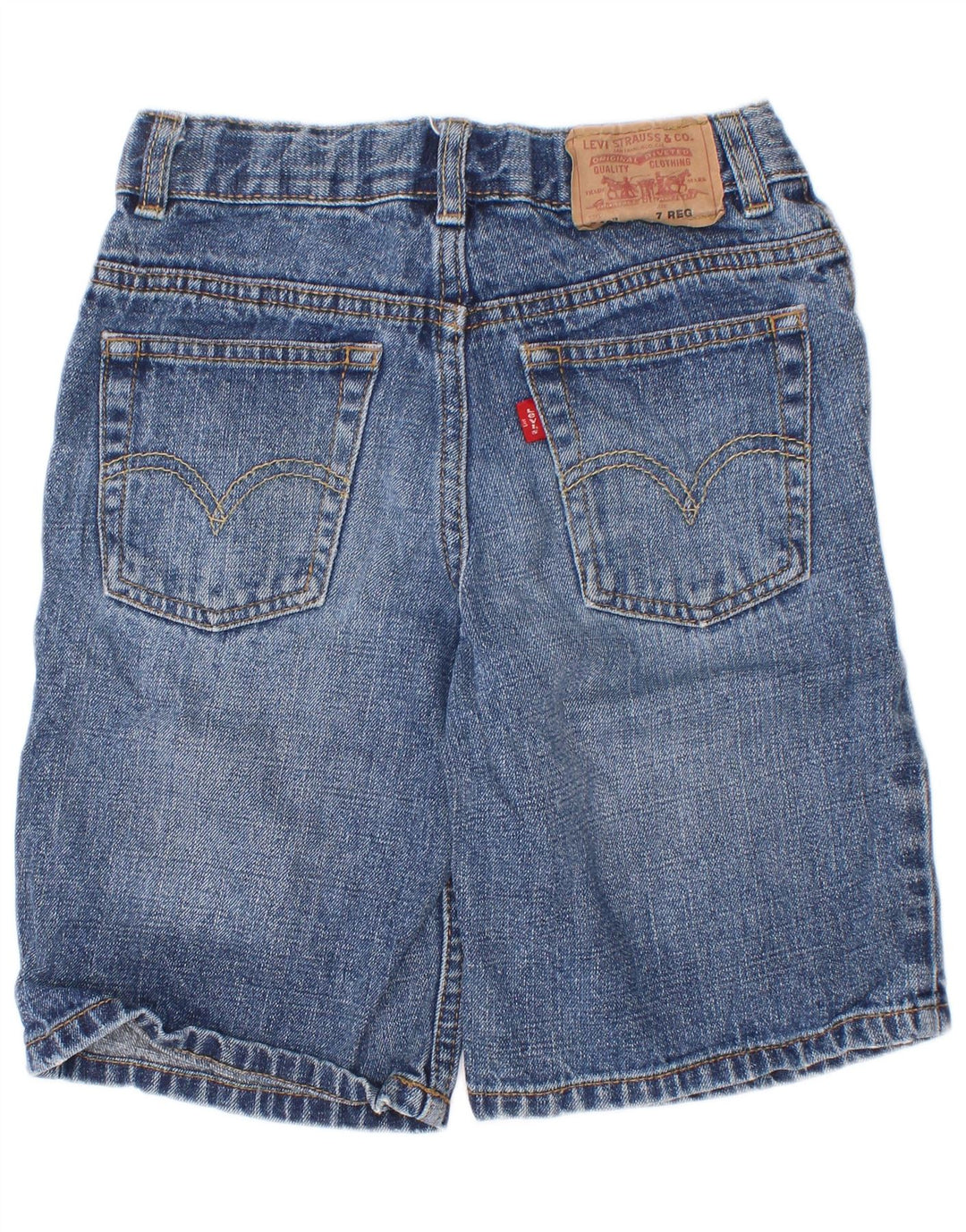 Pantaloni scurți din blugi pentru băieți Levi's 6-7 ani W24 Blue Ramie