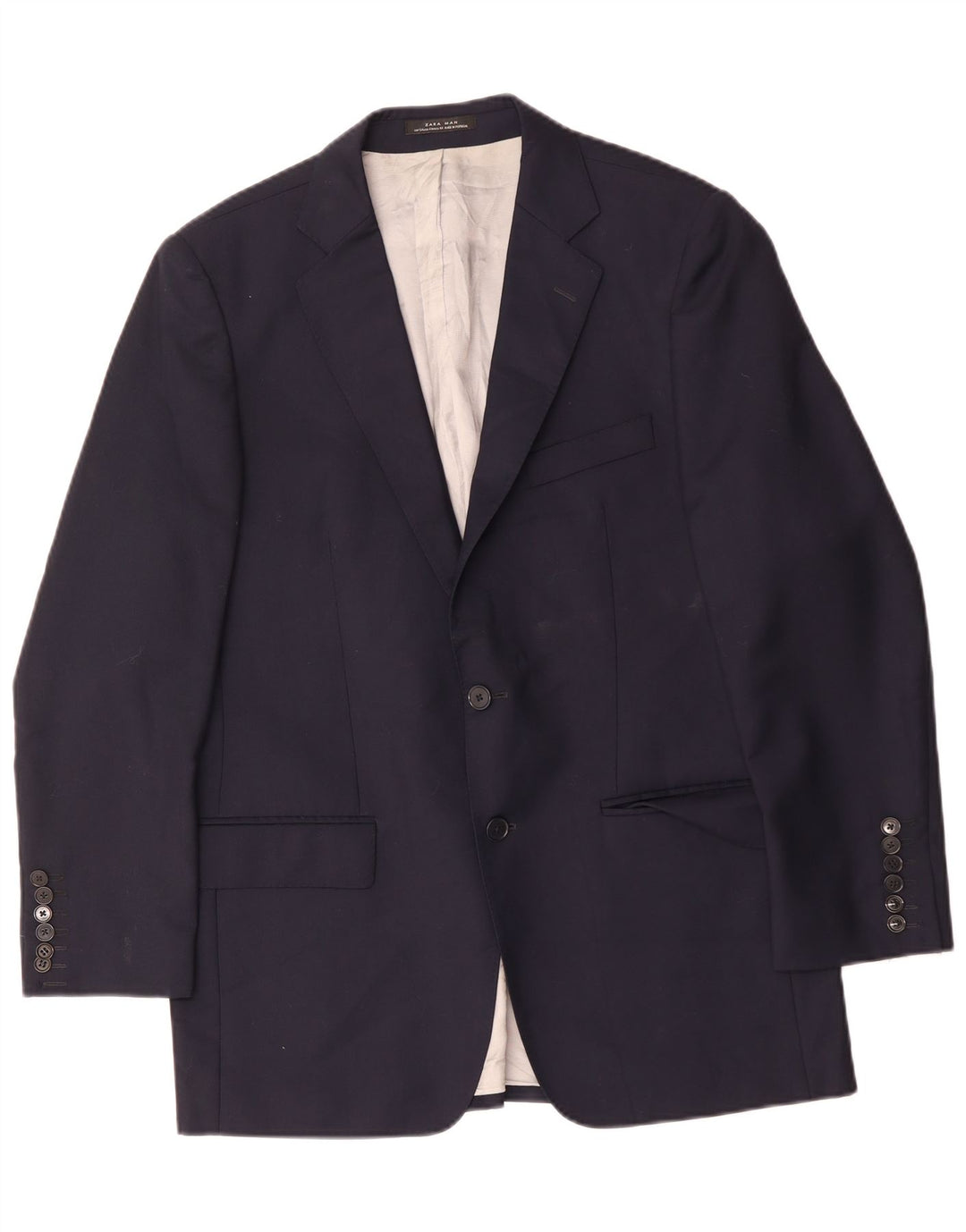 Blazer pentru bărbați Zara cu 2 nasturi EU 54 XL Bleumarin