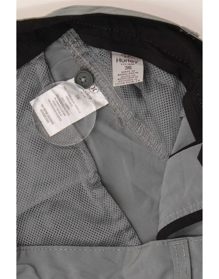 Pantaloni scurți chino Hurley pentru bărbați W36, mare, gri, poliester