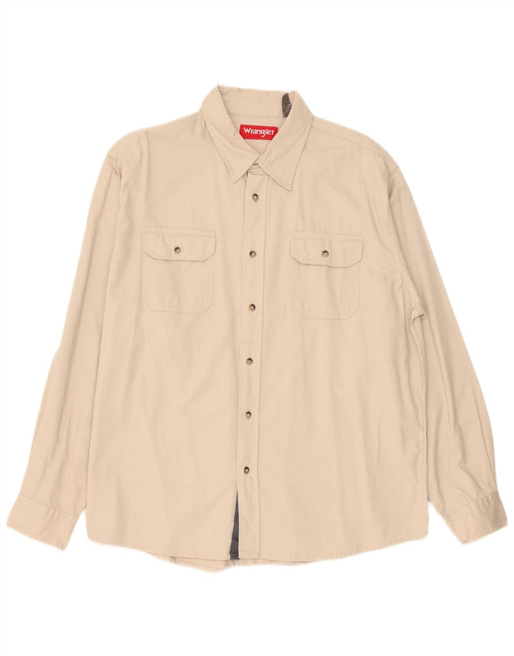 Cămașă pentru bărbați Wrangler XL, bej, bumbac
