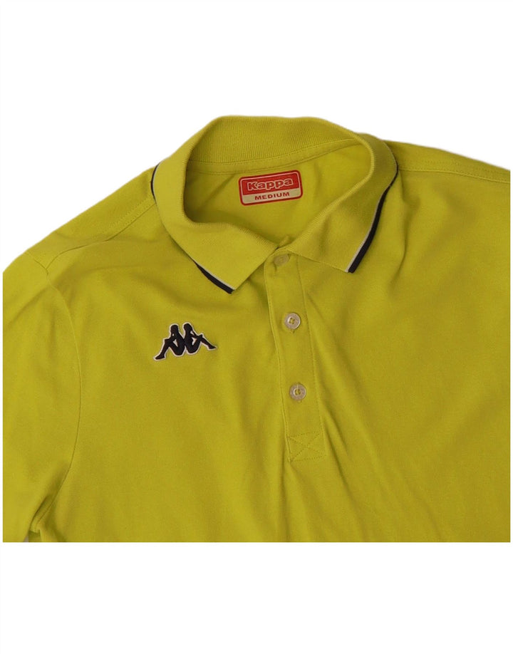 KAPPA Mens Polo Shirt Medium Yellow Cotton