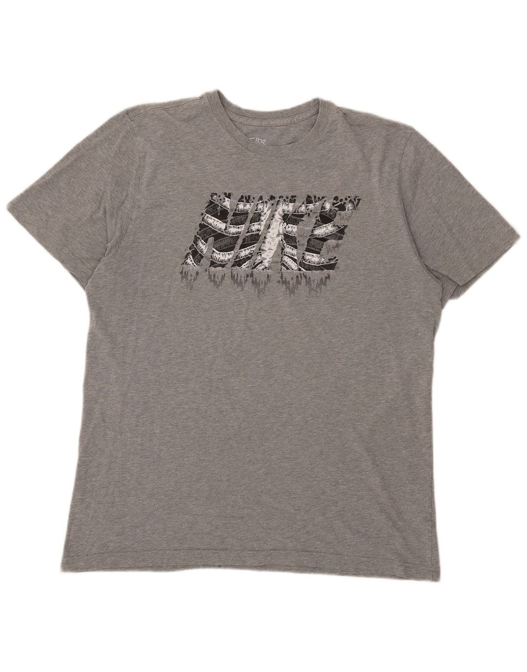 Tricou grafic pentru bărbați, cu croială standard, top XL, gri