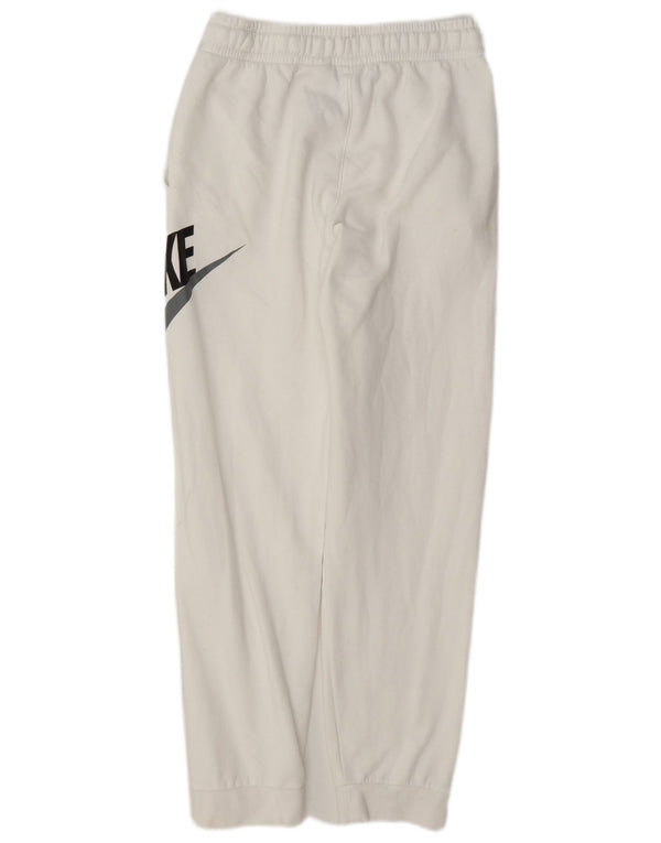 Pantaloni de trening cu grafica Nike pentru baieti Pantaloni de jogging 13-14 ani XL bumbac alb
