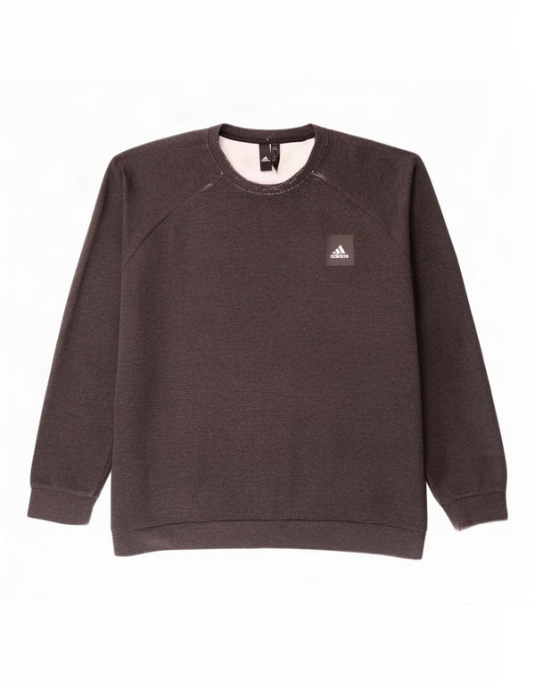 Adidas Mens Sweatshirt Jumper 2XL Grey Cotton