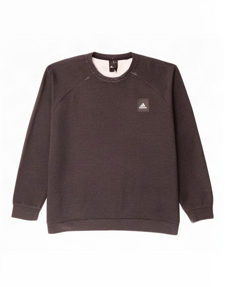 Pulover pentru bărbați Adidas 2XL bumbac gri