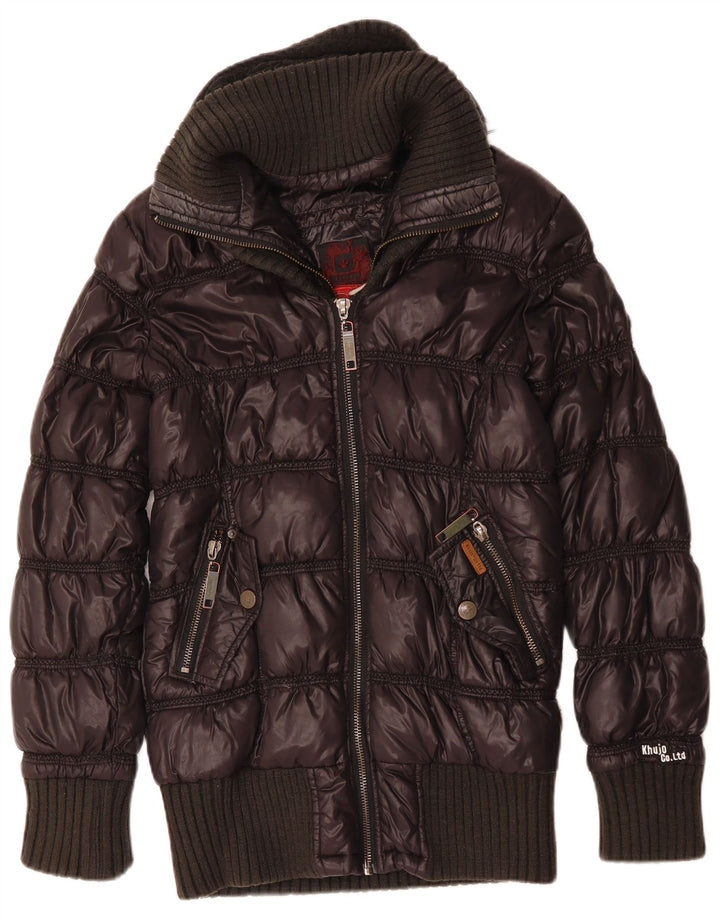 Jachetă căptușită cu glugă KHUJO pentru femei UK 18 XL bleumarin