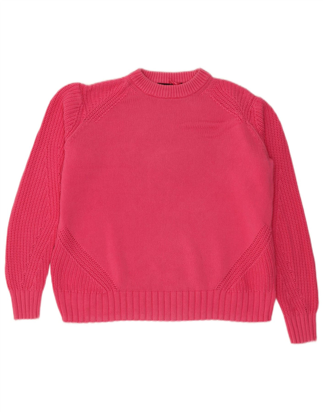Marks & Spencer Pulover supradimensionat pentru femei cu decolteu rotund UK 14 Roz mediu