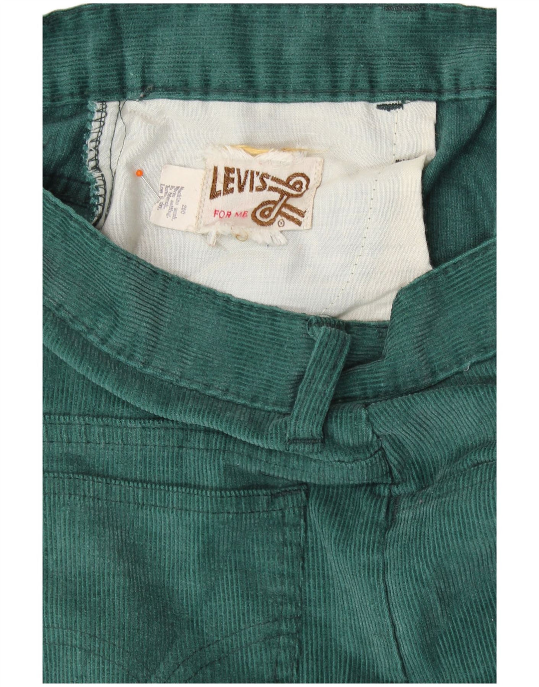 Pantaloni Levi's pentru femei Bootcut din velur W28 L30 verde