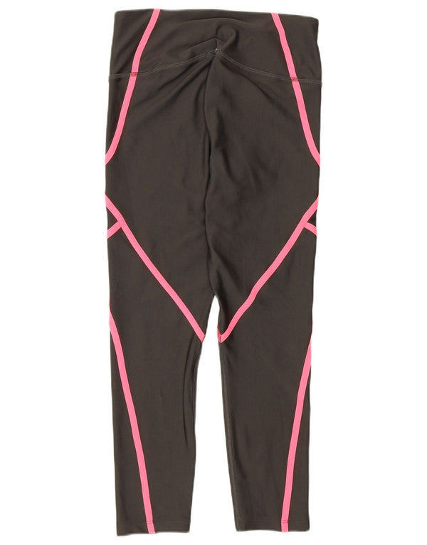 Leggings Capri Under Armour pentru femei Heat Gear UK 12 Medium Gri Colorblock