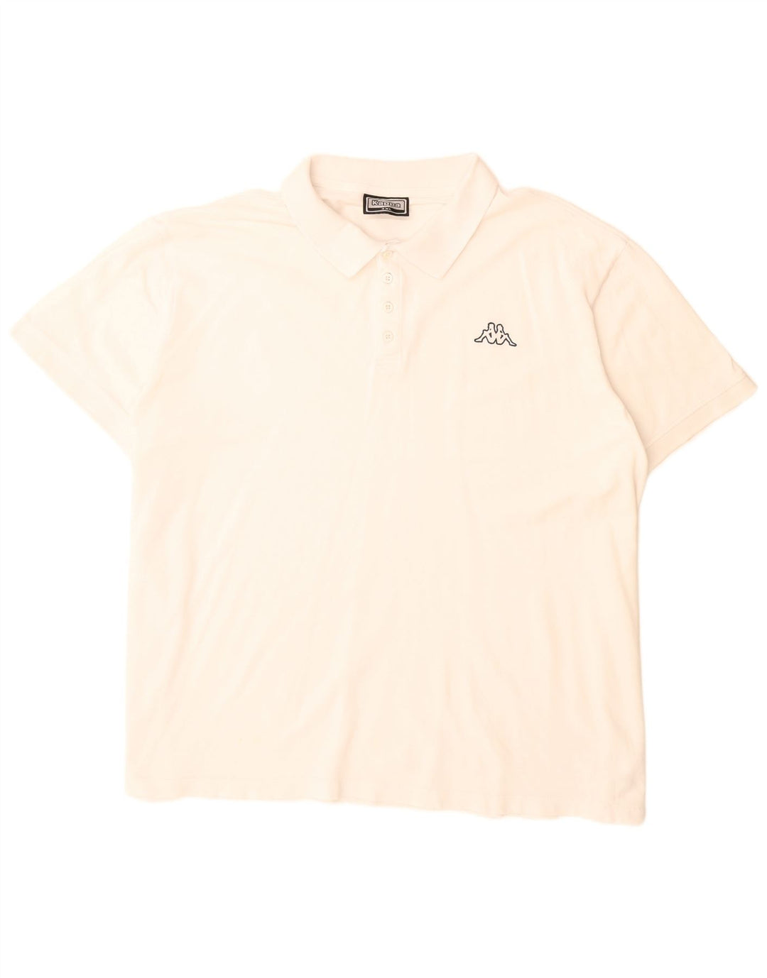 Cămașă polo pentru bărbați Kappa 4XL, bumbac alb