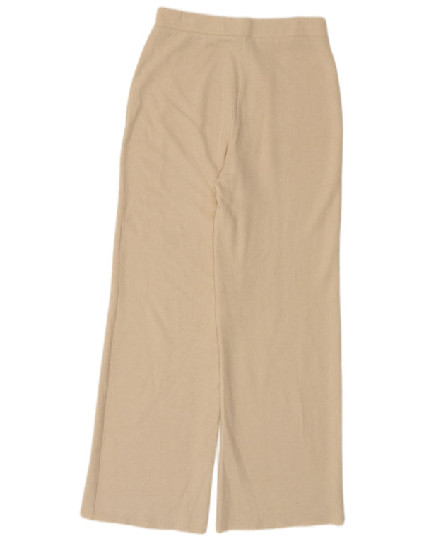 Zara Womens Tracksuit Trousers UK 12 Medium Beige Polyester