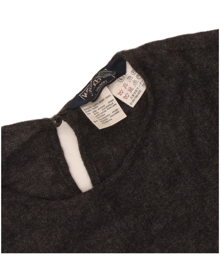 Bluză de weekend pentru femei Max Mara Top UK 16 Lână virgină mare gri