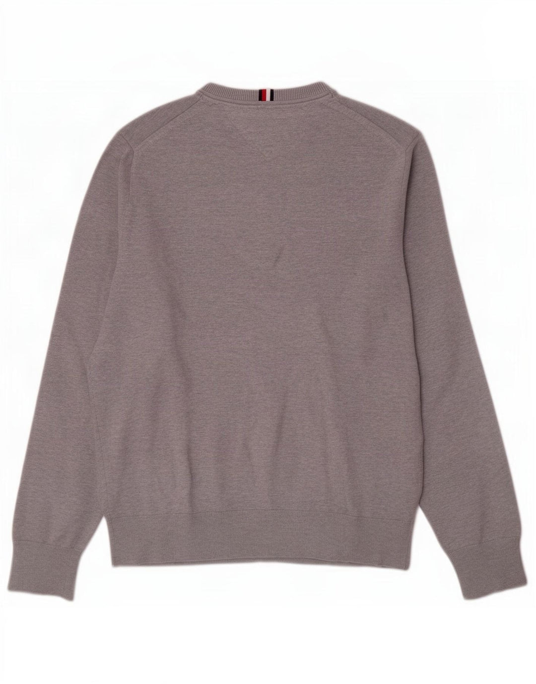 Pulover Tommy Hilfiger pentru bărbați, cu gât crew, bumbac, gri mediu