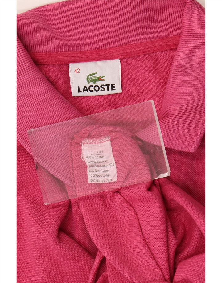 Tricou polo Lacoste pentru femei Mărimea 42 Bumbac roz mare
