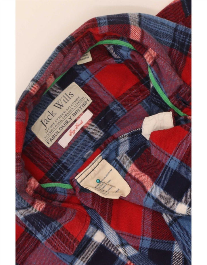 Cămașă de flanel Jack Wills pentru bărbați, bumbac în carouri multicolore
