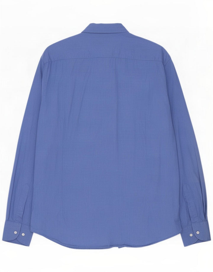 Camasa Massimo Dutti pentru barbati 2XL Bumbac albastru
