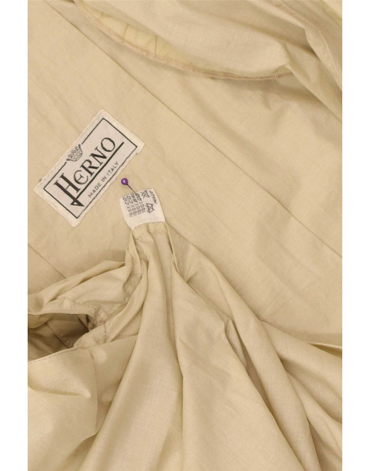 Trench pentru femei Herno UK 12 Bumbac mediu bej