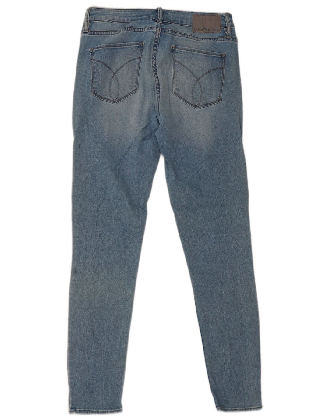 CALVIN KLEIN Blugi skinny cu jambiere pentru femei W28 L28 Albastru
