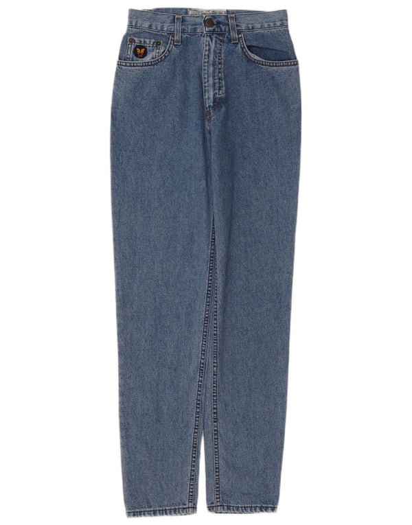 Avirex Blugi subțiri cu talie înaltă pentru femei W28 L30 Bumbac albastru