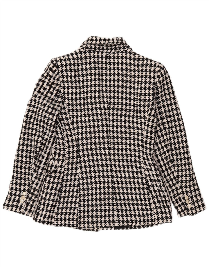 Jachetă Blazer pentru femei la dublu piept Zara UK 10, picior de găin negru mic