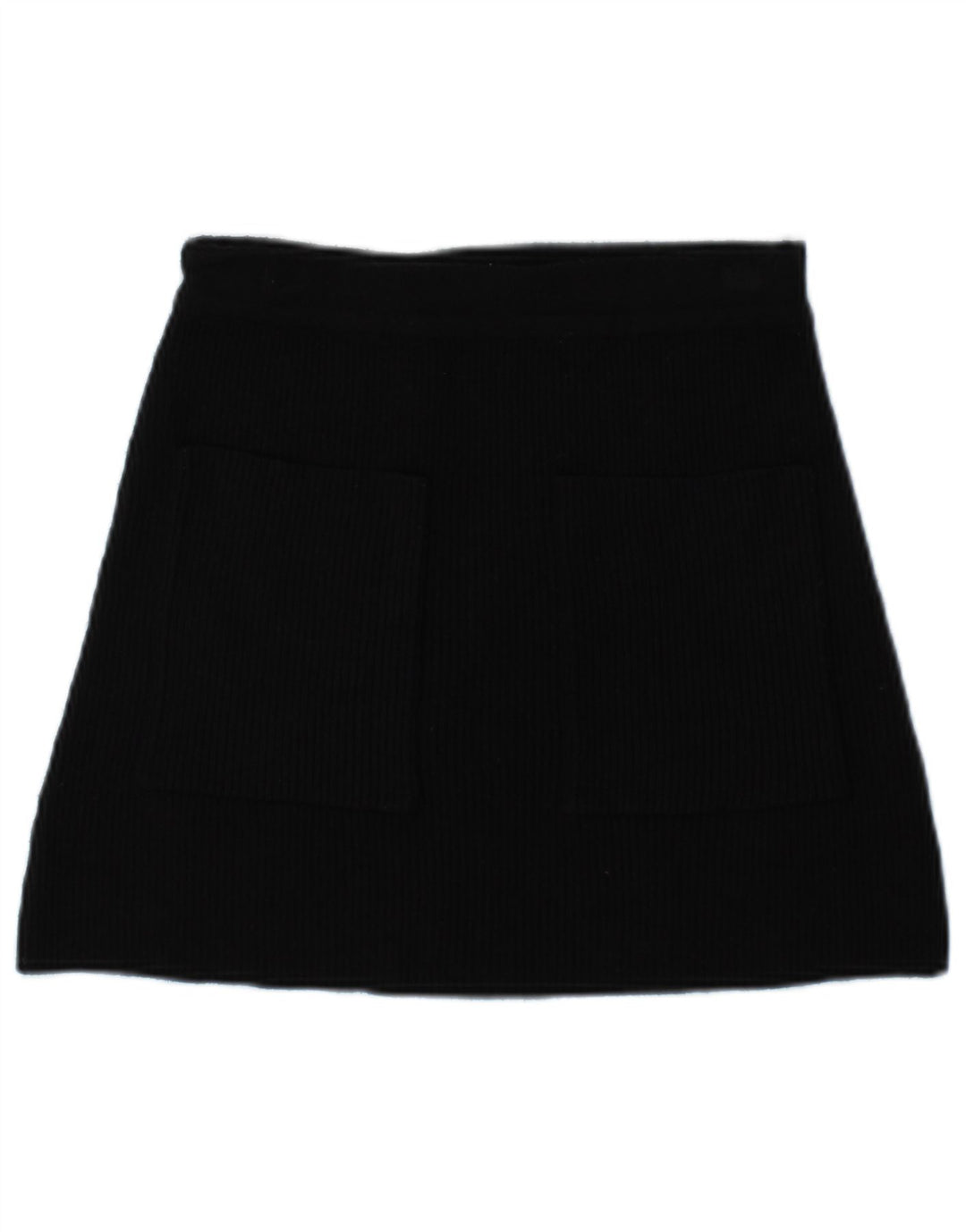 Fusta mini tricotată pentru femei Zara Mic W26 Viscoză Neagră