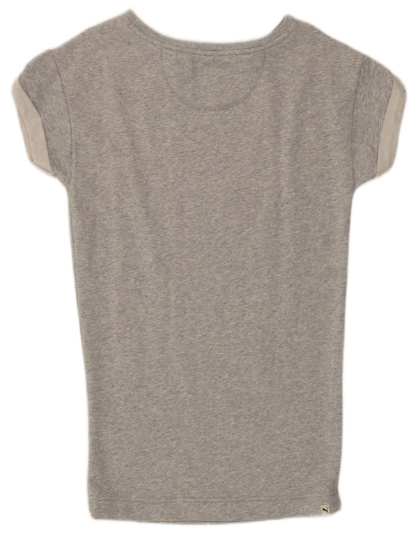 Tricou Puma Femei Top UK 8 Small Grey Flecked