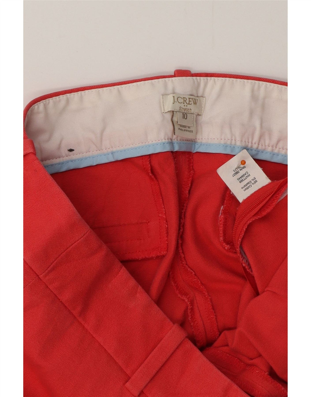 Pantaloni tăiați pentru femei J. CREW US 10 Large W32 L25 Red