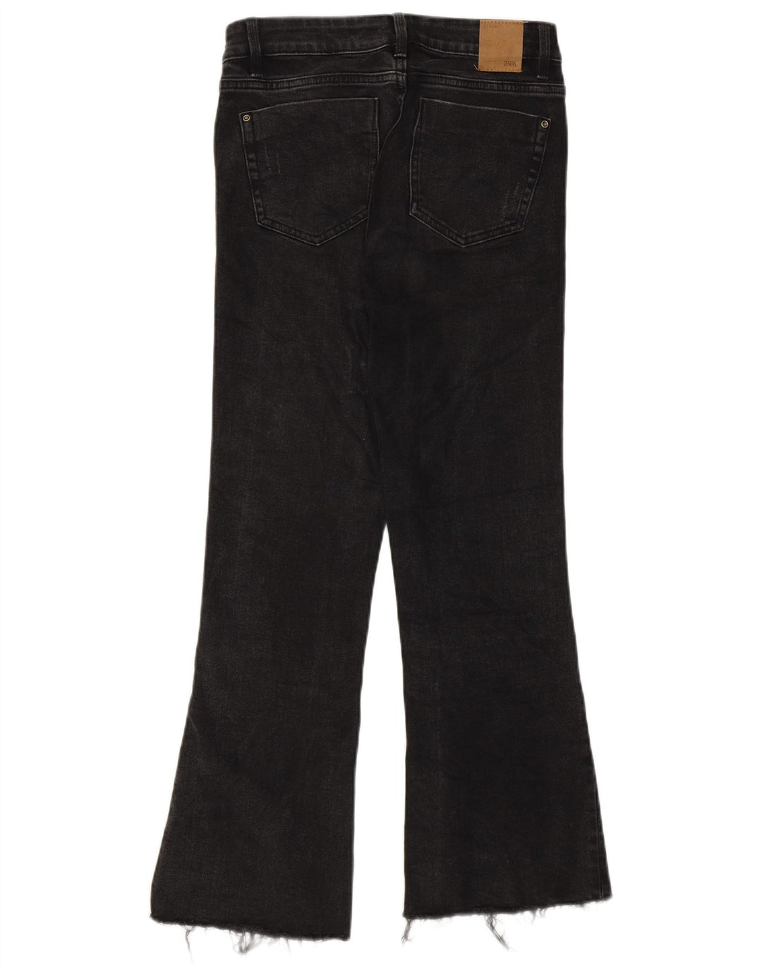 Blugi Zara pentru femei Crop Bootcut EU 34 2XS L24 L25 Gri