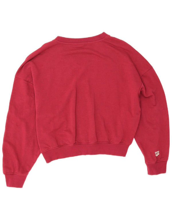 Pulover pentru femei Arena Crop Graphic Pulover UK 18 XL Bordeaux