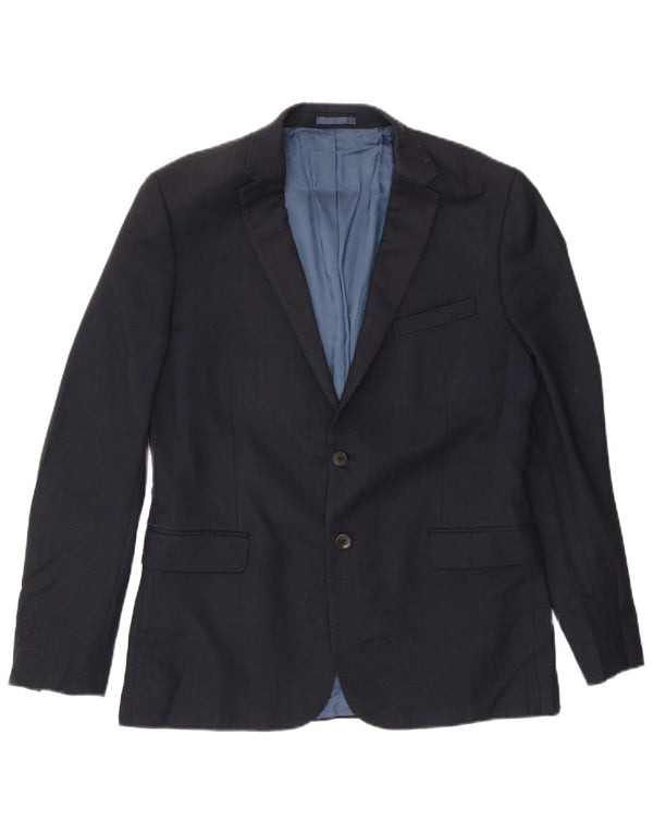 Blazer pentru bărbați John Lewis, slim fit, cu 2 nasturi, UK 42 XL, lână bleumarin