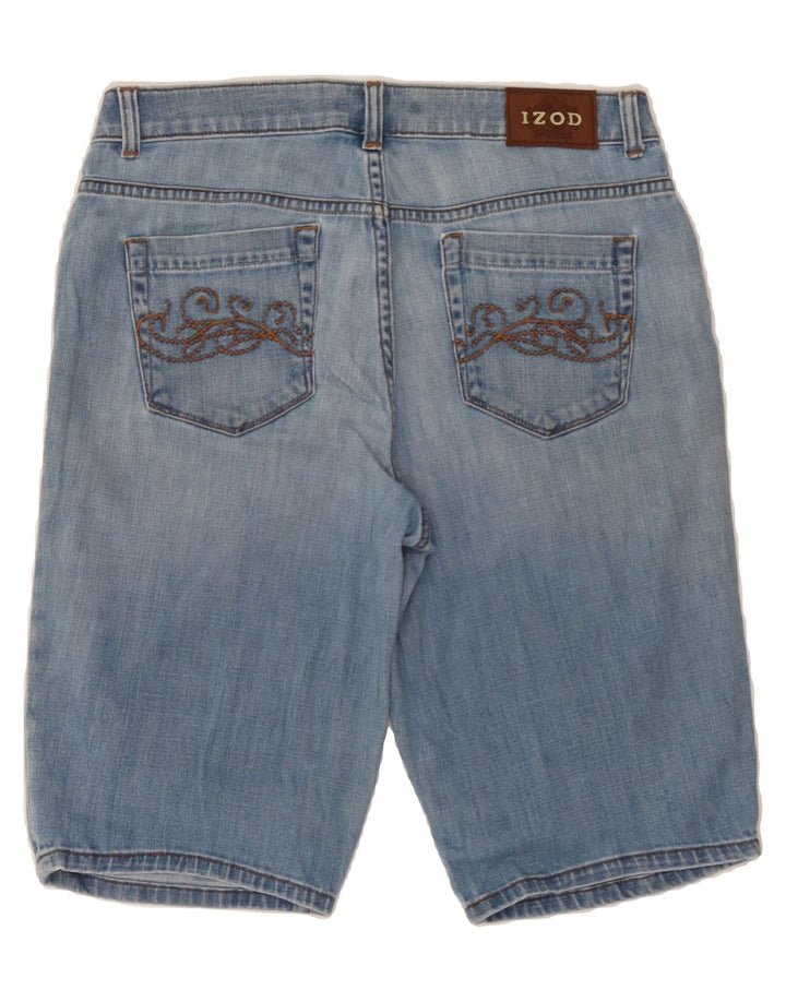 IZOD Womens Denim Shorts W30 Medium Blue Cotton Vintage Izod and Second-Hand Izod from Messina Hembry 